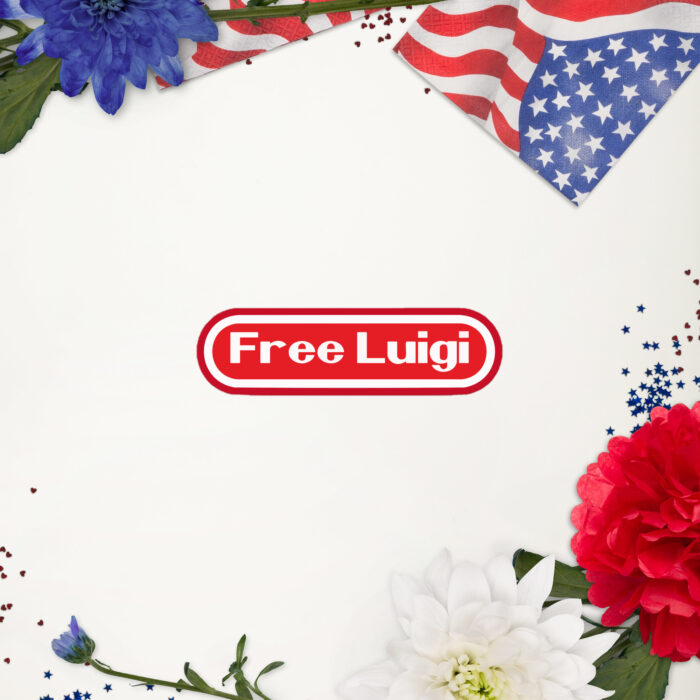 Free Luigi Red Die Cut Stickers