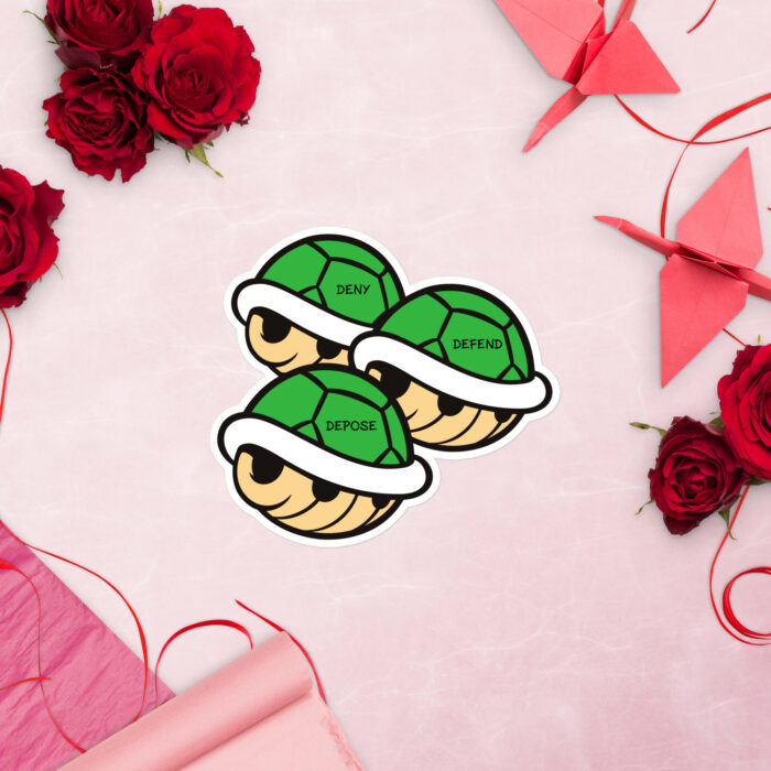 Triple Shell Die Cut Stickers