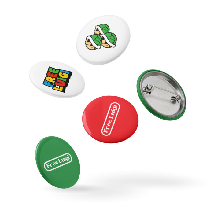 Free Luigi Button Set